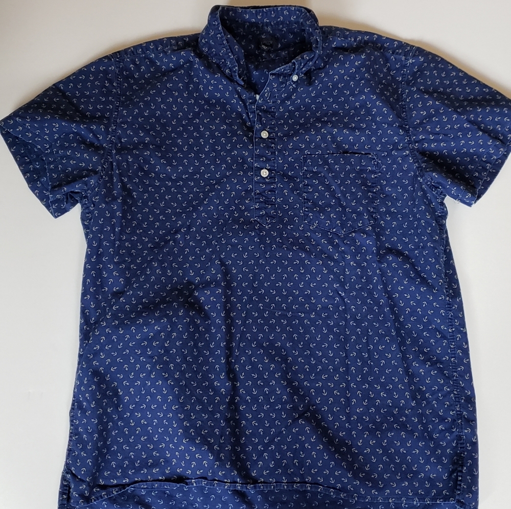 J.Crew Large 3 Button Short Sleeve Polo